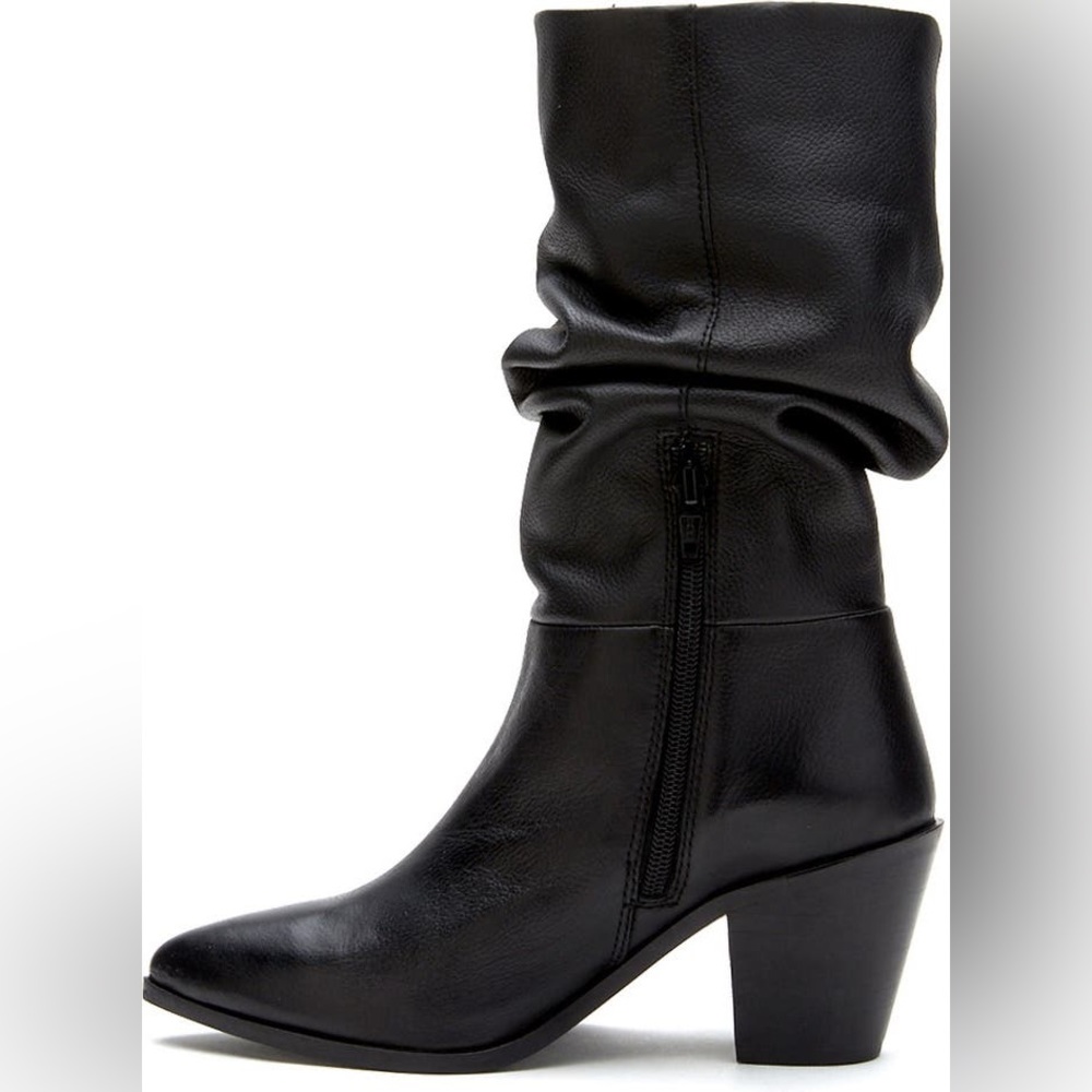 MATISSE BRIN new GENUIN LEATHER boots with fringes in black 683MNT - Picture 4 of 9